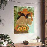 Gumamela Girl- Filipina Art by Jona Matte Vertical Posters