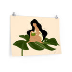 Coconut Girl by Jona- Premium Matte horizontal poster