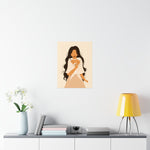 Filipina with Sampaguita- Premium Matte Vertical Poster