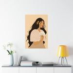 Filipina wearing a Filipiniana Art by Jona-Premium Matte Vertical Poster