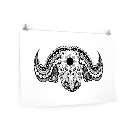 Tribal Kalabaw- Premium Matte horizontal poster