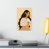 Filipina wearing a Filipiniana Art by Jona-Premium Matte Vertical Poster