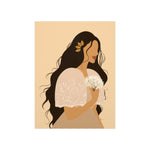 Filipina wearing a Filipiniana Art by Jona-Premium Matte Vertical Poster