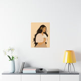 Filipina wearing a Filipiniana Art by Jona-Premium Matte Vertical Poster