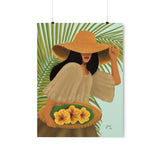 Gumamela Girl by Jona- Premium Matte Vertical Poster