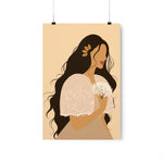 Filipina wearing a Filipiniana Art by Jona-Premium Matte Vertical Poster