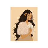 Filipina wearing a Filipiniana Art by Jona-Premium Matte Vertical Poster