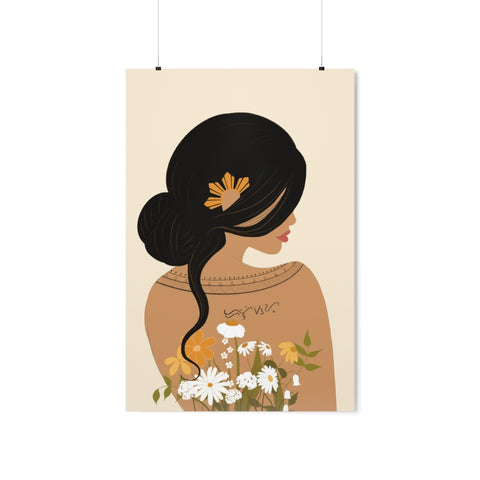 Bulaklak- Filipina Artwork by Jona- Premium Matte Vertical Poster