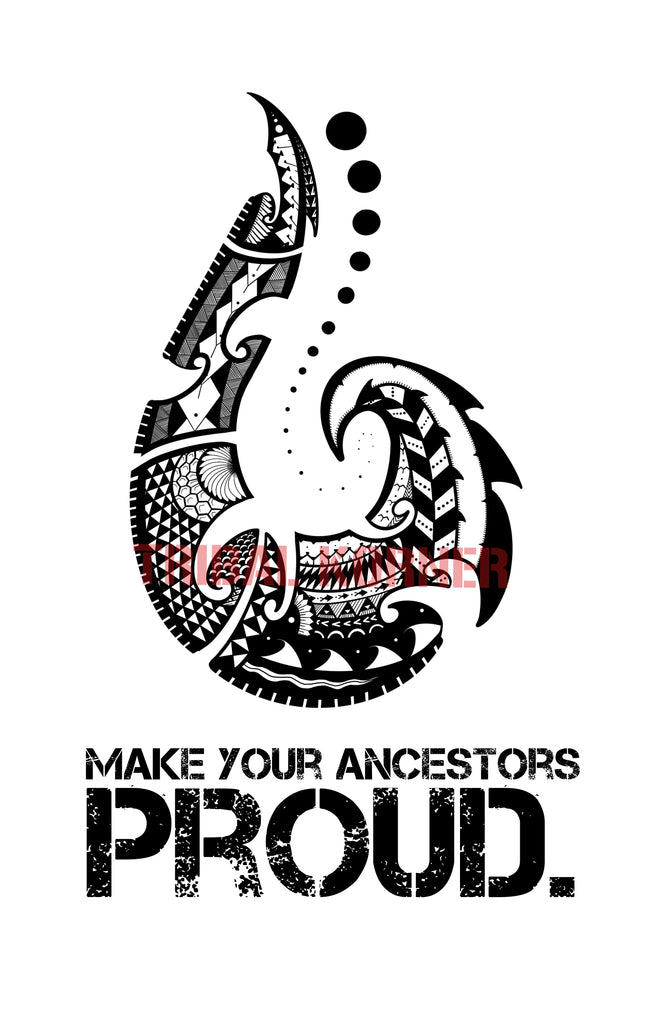 Tribal Fish Hook (Makau) with Polynesian Tribal Tattoo Patterns – Tribal Korner