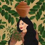 Filipina Carrying a Banga Filipino Art Print