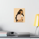 Filipina wearing a Filipiniana Art by Jona-Premium Matte Vertical Poster