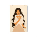 Filipina with Sampaguita- Premium Matte Vertical Poster