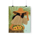 Gumamela Girl by Jona- Premium Matte Vertical Poster