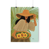 Gumamela Girl by Jona- Premium Matte Vertical Poster