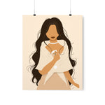 Filipina with Sampaguita- Premium Matte Vertical Poster