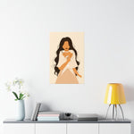 Filipina with Sampaguita- Premium Matte Vertical Poster