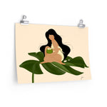 Coconut Girl by Jona- Premium Matte horizontal poster