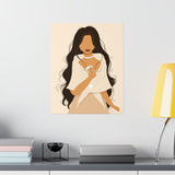 Filipina with Sampaguita- Premium Matte Vertical Poster