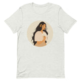 Filipina wearing a Filipiniana with Philippine Sun Ear cuff - Short-sleeve unisex t-shirt