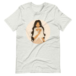 Filipina Holding a Sampaguita Artwork on Short-sleeve unisex t-shirt