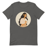 Filipina wearing a Filipiniana with Philippine Sun Ear cuff - Short-sleeve unisex t-shirt