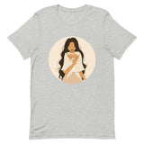 Filipina Holding a Sampaguita Artwork on Short-sleeve unisex t-shirt