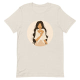 Filipina Holding a Sampaguita Artwork on Short-sleeve unisex t-shirt