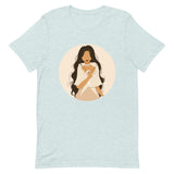 Filipina Holding a Sampaguita Artwork on Short-sleeve unisex t-shirt