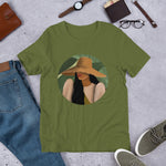 Tagalog Woman with Sumbrero- Filipina Artwork on Short-sleeve unisex t-shirt