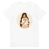 Filipina Holding a Sampaguita Artwork on Short-sleeve unisex t-shirt